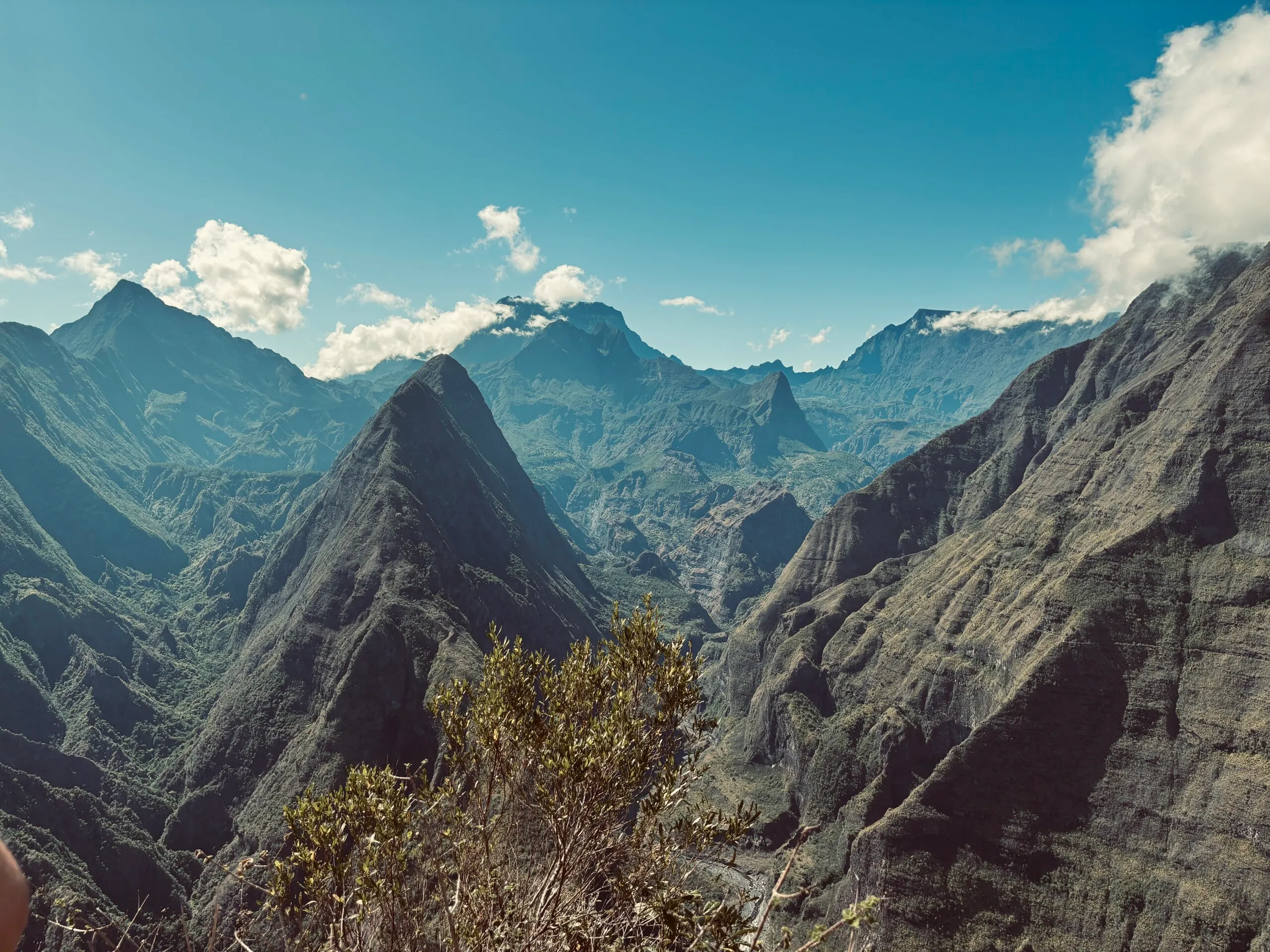 Vue panoramique de La Réunion
